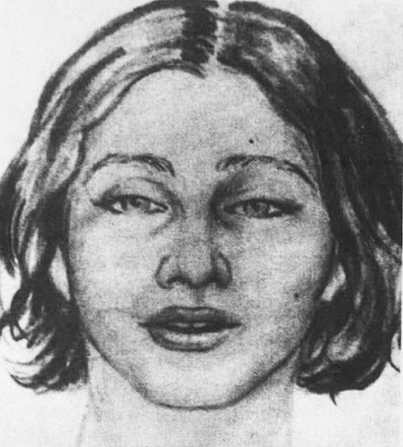 Composite Drawing of Beth Doe from Carbon County