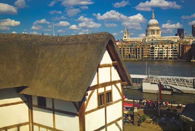 Shakespeare&#039;s Globe Theatre, London, Storbritannien