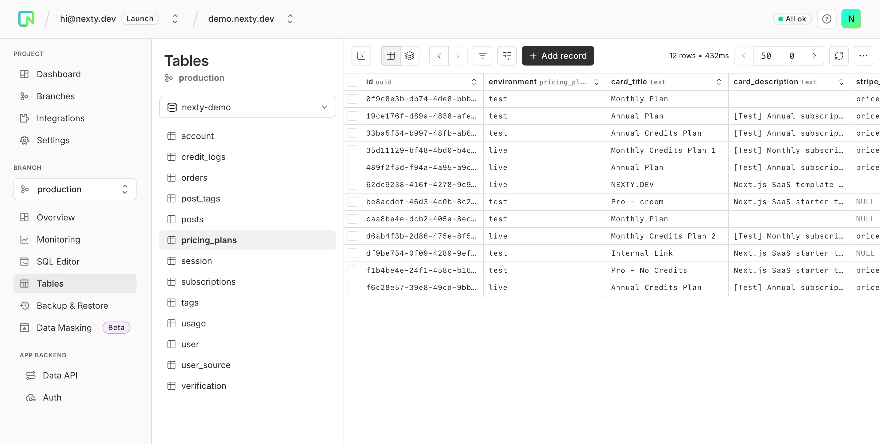 Drizzle ORM & Supabase/Neon Support