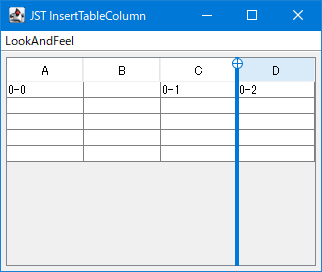 Swing/InsertTableColumn screenshot