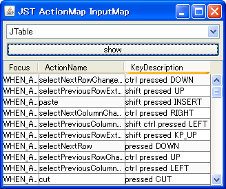 Swing/KeyBinding screenshot