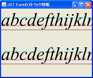 Swing/TextLayout screenshot