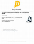 Research paper thumbnail of The Ethical Possibilities of the Subject as Play: In Nietzsche and Derrida