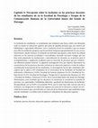 Research paper thumbnail of Capítulo 8. Percepción sobre la inclusión en las prácticas docentes de los estudiantes de en la Facultad de Psicología y Terapia de la Comunicación Humana de la Universidad Juárez del Estado de Durango