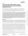 Research paper thumbnail of The human CIB1-EVER1-EVER2 complex governs keratinocyte-intrinsic immunity to β-papillomaviruses