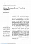 Research paper thumbnail of National Allegory and Beyond: Postcolonial Critique Now