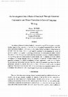 Research paper thumbnail of An Investigation Into Effects of Feedback Through Grammar Explanation and Direct Correction in Second Language Writing