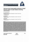 Research paper thumbnail of Self-perceived employability attributes of adult learners within an open distance learning environment