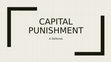 Research paper thumbnail of Capital Punishment St. Paul's