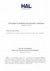 Research paper thumbnail of Développer la médiation documentaire numérique