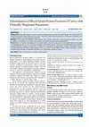 Research paper thumbnail of Determination of Blood Serum Protein Fractions of Calves with Clinically Diagnosed Pneumonia