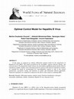 Research paper thumbnail of Optimal Control Model for Hepatitis B Virus