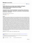 Research paper thumbnail of Factors influencing access to basic water, sanitation, and hygiene (WASH) services in schools of Bishoftu Town, Ethiopia: a cross-sectional study