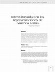 Research paper thumbnail of Interculturalidad en las representaciones de América Latina