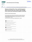 Research paper thumbnail of Patterns of Social Ties, Trust, and Participation after the Fall of the Iron Curtain: New Findings from Central and Southeast European Countries