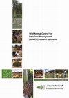 Research paper thumbnail of Wild Animal Control for Emissions Management (WACEM) research synthesis Wild Animal Control for Emissions Management (WACEM) research synthesis INVESTIGATION NO.: DOC4424