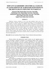 Research paper thumbnail of SERVANT LEADERSHIP AND ETHICAL CLIMATE AS ANTECEDENTS OF TURNOVER INTENTIONS IN THE RESTAURANT INDUSTRY OF PAKISTAN