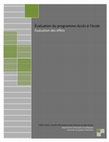 Research paper thumbnail of Évaluation du programme Accès à l’école : Évaluation des effets