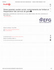 Research paper thumbnail of Stress parental, soutien social, comportements de l’enfant et fréquentation des services de garde