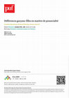 Research paper thumbnail of Différences garçons-filles en matière de prosocialité