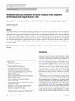 Research paper thumbnail of Weakened Bayesian Calibration for Tactile Temporal Order Judgment in Individuals with Higher Autistic Traits