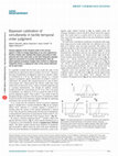 Research paper thumbnail of Bayesian calibration of simultaneity in tactile temporal order judgment