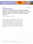 Research paper thumbnail of Populism, cyberdemocracy and disinformation: analysis of the social media strategies of the French extreme right in the 2014 and 2019 European elections