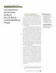 Research paper thumbnail of El Programa de Formación de Microempresarios: Una experiencia de formación producto de una alianza Universidad/Banca Privada