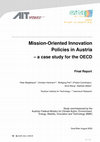 Research paper thumbnail of Mission-Oriented Innovation Policies in Austria – a case study for the OECD