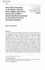 Research paper thumbnail of How Does Variation in the State’s Choice Over Higher Education Governance Affect University Restructuring? A Time-Series-Cross-Sectional Analysis