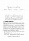 Research paper thumbnail of Topological Homotopy Groups