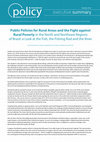 Research paper thumbnail of Public Policies for Rural Areas and the Fight against Rural Poverty in the North and Northeast Regions of Brazil: a Look at the Fish, the Fishing Rod and the River