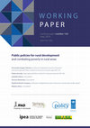 Research paper thumbnail of Public policies for rural development and combating poverty in rural areas