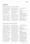 Research paper thumbnail of Classifying Pain, Clarifying Treatment