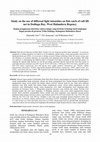 Research paper thumbnail of Study on the use of different light intensities on fish catch of raft lift net in Dodinga Bay, West Halmahera Regency