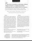 Research paper thumbnail of P ares sócio-normativos, orientação cultural, hábitos de lazer e condutas desviantes: verificação de um modelo teórico em jovens Social-Normative Pairs, Cultural Orientation, Leisure Habits and Deviant Behaviour: Verifying a Theoretical Model in Youth