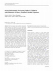 Research paper thumbnail of Social Information Processing Skills in Children with Histories of Heavy Prenatal Alcohol Exposure