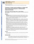 Research paper thumbnail of Comparison of Verbal Learning and Memory in Children With Heavy Prenatal Alcohol Exposure or Attention-Deficit/Hyperactivity Disorder