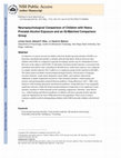 Research paper thumbnail of Neuropsychological Comparison of Children with Heavy Prenatal Alcohol Exposure and an IQ-Matched Comparison Group