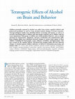 Research paper thumbnail of Teratogenic effects of alcohol on brain and behavior