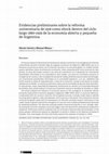 Research paper thumbnail of Evidencias preliminares sobre la reforma universitaria de 1918 como shock dentro del ciclo largo 1880-1929 de la economía abierta y pequeña de Argentina