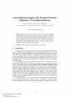 Research paper thumbnail of General Insurance Supply in The Presence of Economy Regulation: A Case Study in Indonesia