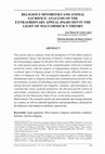 Research paper thumbnail of RELIGIOUS MINORITIES AND ANIMAL SACRIFICE: ANALYSIS OF THE EXTRAORDINARY APPEAL 494.601/2019 IN THE LIGHT OF MACCORMICK'S THEORY