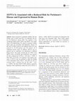 Research paper thumbnail of SEPT14 Is Associated with a Reduced Risk for Parkinson’s Disease and Expressed in Human Brain