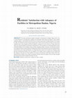 Research paper thumbnail of Residents’ Satisfaction with Adequacy of Facilities in Metropolitan Ibadan, Nigeria