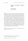 Research paper thumbnail of RETOUR SUR DURÉE ET SIMULTANÉITÉ