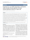 Research paper thumbnail of Impaired of a non-DNA dependent methylation status decides the fat decision of bone marrow-derived C3H10T1/2 stem cell