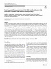 Research paper thumbnail of Does Repeated Measurement of a 6-Min Walk Test Contribute to Risk Prediction in Children with Dilated Cardiomyopathy?