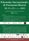 Research paper thumbnail of II Jornadas Internacionales de Patrimonio Musical 10-12 Mayo 2023 / Universidad de Barcelona