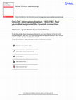 Research paper thumbnail of On LCHC internationalization: 1983-1987, four years that originated the Spanish connection